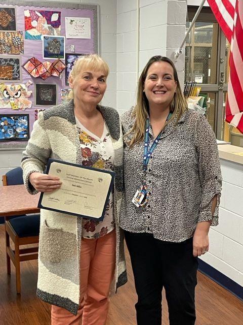 Central Elementary November staff member of the month photo