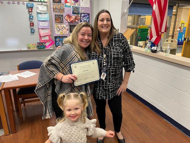 Photo of Central School staff member of the month for January 2024.