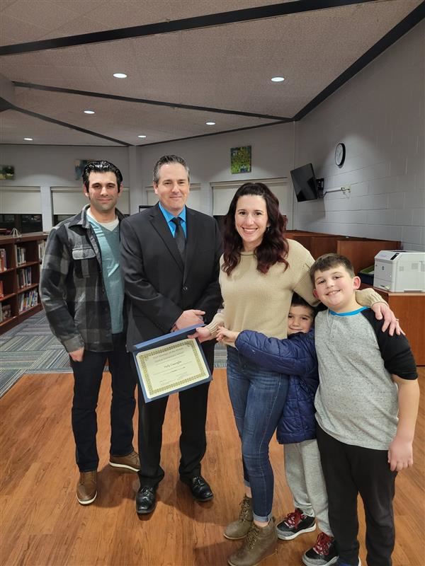 November staff member of the month for Central Elementary Holly Cauceglia