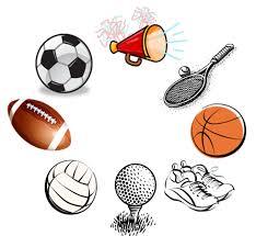 Image of sports related items 