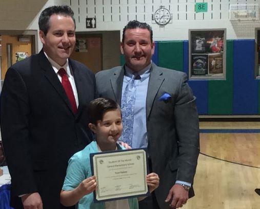 Photo of Central Elementary student of the month for April 2019. 