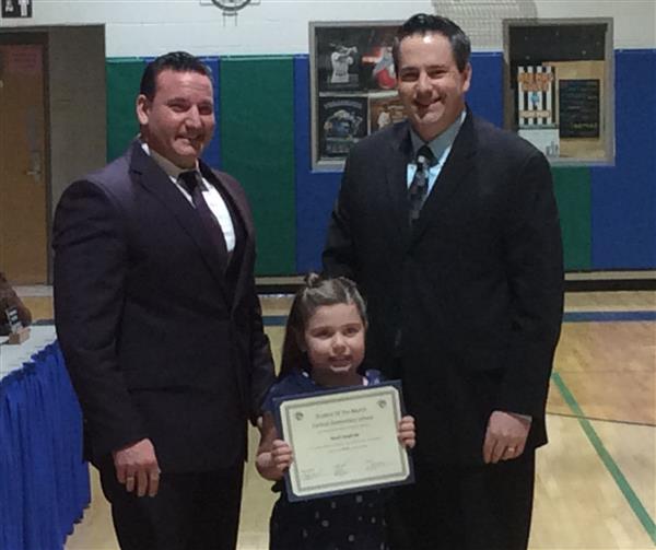 Photo of Central Elementry March 2019 Student of the Month 