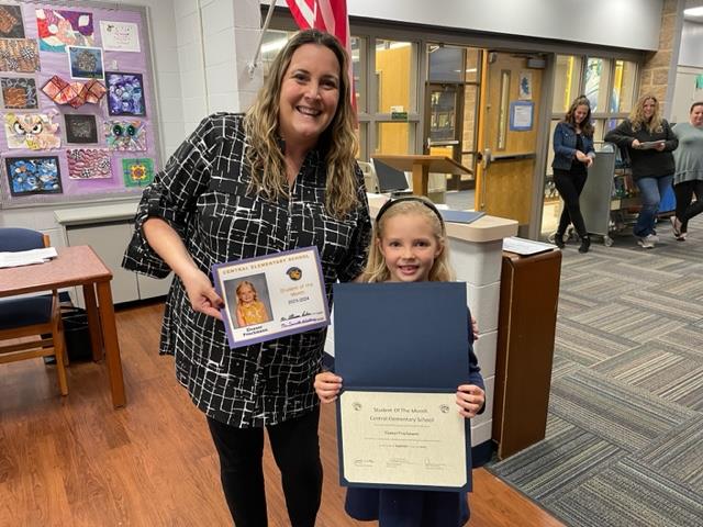 Central Elementary Student of the Month Photo