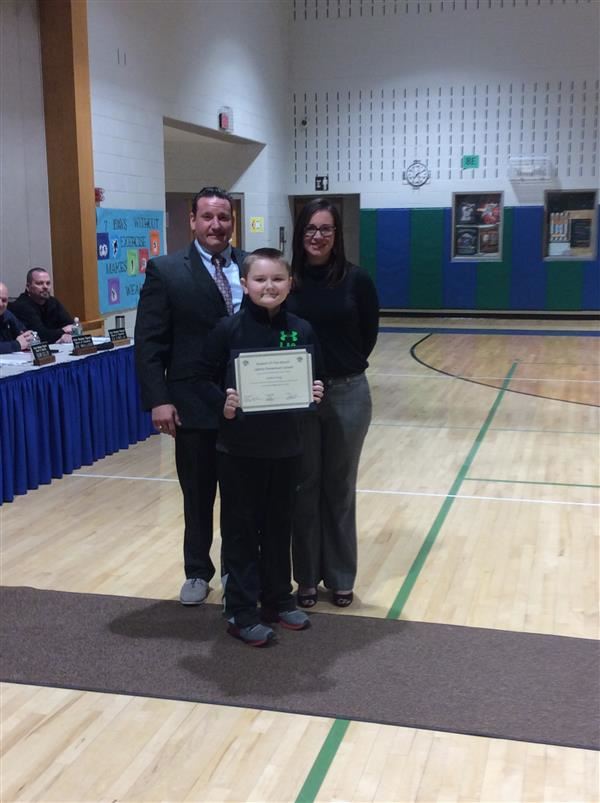 February student of the month for Liberty Elementary is Jaxson Young. 