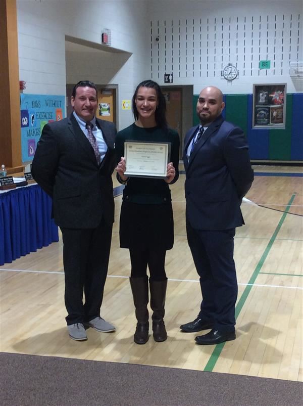 February student of the month for Great Meadows Middle School is Gianna L. 